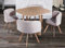DecoInParis Ensemble Table + 4 chaises encastrables FLEN