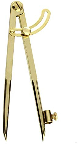 Liquidraw Locking Wing Divider Compass 8 | Brass Precision Technical Drawing Tool for Architects, Engineers, Carpenters & Students | Adjustable Divider for Circles, Radius, Layouts & Measuring