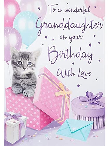 Geburtstagskarte für Enkelin – 22,9 x 15,2 cm – Regal Publishing, C80442
