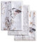 Maison d' Hermine Meadow Florals-Brown 100% Baumwolle Set von 3 Multi-Purpose Küchenhandtuch | Bar Handtücher | Frühling/Sommer (50 cm X 70 cm)