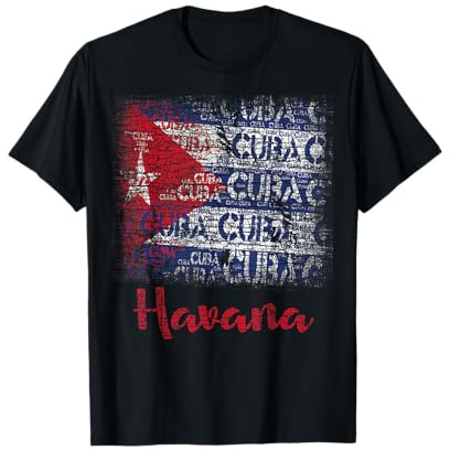 Havanna Kuba Kuba Flagge Used Look T-Shirt