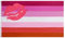Stormflag China-Hersteller Lippenstift-Lippen-Flaggen, 90 x 150 cm, Polyester-Seide, 60 g, mit Ösen und Doppelnähten