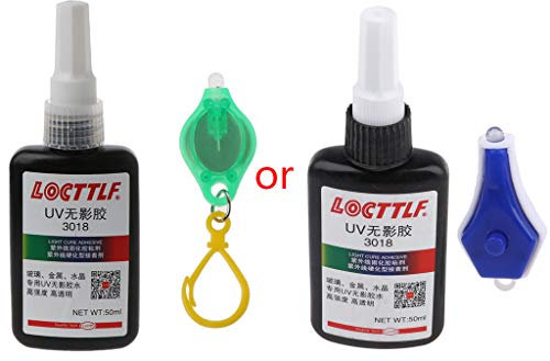 Yanhonin 50 UV Kleber Mit Lampe, Lichärtender Und Transparenter Klebo, Glaskleber