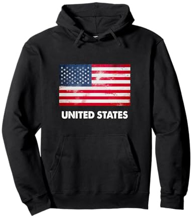 Drapeau américain des États-Unis Sweat à Capuche