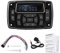 EBTOOLS Reproductor MP3 para Barcos, Reproductor MP3 12V Bluetooth FM Am Receptor estéreo IP66 Accesorio Impermeable para Barco Marino