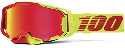 100% ARMEGA HIPER Sonnenbrille, rote verspiegelte Gläser