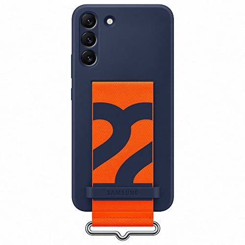 Samsung Official S22+ Silicone Cover with Strap Navy