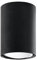 SOLLUX lighting Deckenlampe Deckenleuchte Deckenstrahler Stahl - 1 Flammig 10 cm - LED Lampe Glühbirne - Schwarz Lagos
