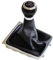 Kakulkomen Schaltsack Schaltmanschette Schwarz Schaltknauf-5 Gang-kompatibel mit VW P-ASSAT B6 2005 2006 2007 2008 2009 2010 2011 2012