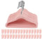 HOUISM Lot de 15 Cintres Antidérapants en Velours Rose Avec 30 Pinces à Doigts - Ultra Fins pour Économiser de l'Espace - pour Ensembles de Vêtements et Enfants