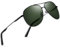 wearPro Sonnenbrille-Herren-Damen-Polarisiert Premium Metallrahmen Sonnenbrillen Unisex mit UV400 Schutz Vintage Schwarz Fahrerbrille (4-Schwarzer Rahmen/Grüne Linsen)