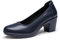 DREAM PAIRS Scarpe con Tacco Largo Eleganti Comode da Donna Décolleté con Tacco Alto Classico Décolleté in PU da Lavoro,Size 37,Blu/Blu Marino,SDPU2230W-E