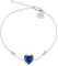 RADLEY Ladies Sterling Silver Blue Stone Heart Bracelet RYJ3219