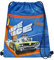 Personalisierter Turnbeutel Junge mit Name | Personalisierter Schuhbeutel Hot WHeeLS Renn-Auto | Sportbeutel zum Zuziehen Kinder-Rucksack | inkl. Wunschaufdruck
