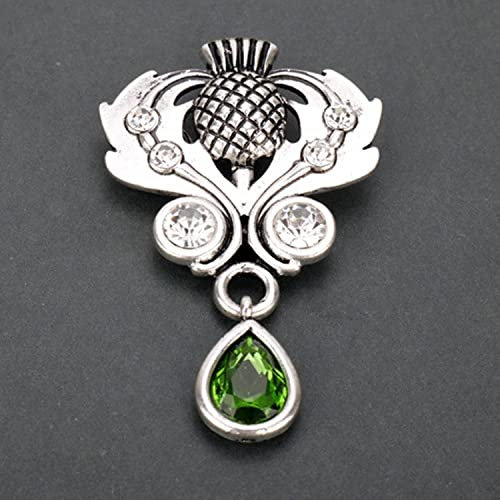 Hommes Métal Badge Broche Vintage Bijoux Broche Broches Chardon Écossais Broches for Femmes Hommes Viking Celtics Noeud Broche Épinglettes Accessoire (Color : Large)