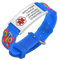 Notfallarmband SOS Armband Kinder Telefonnummer - Wasserfest Silikon Anti Verloren Kinder Namenarmband Identifikationsarmband Kinderarmband Personalisiertes Medizinisches ID Armband für Jungen
