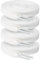 Mooshy Lacci bianchi piatti, larghi 10 mm, resistenti agli strappi, per scarpe da ginnastica, scarpe da ginnastica, scarpe da corsa, bianco, 100