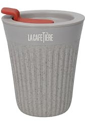 La Cafetière 'The Beanie' Reusable Coffee Cup, Insulated Travel Cup with Comfortable Grip and Leak Proof, 90% Recycled Coffee Husk, 227ml
