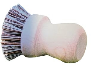 Chinchilla® Spazzola a tazza in legno di faggio e vera Unione, Ø 7 cm, spazzola per piatti, pentole, padelle e verdure, antigraffio, resistente al calore, durevole e vegano