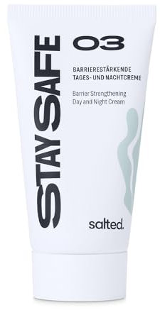 salted. Barrierestärkende Tages- und Nachtcreme | 50 ml | Schutz der Hautbarriere | Feuchtigkeit ohne zu fetten | Pflegende Gesichtscreme | Trockene und sensible Haut | Vegan | Parfümfrei | Pure