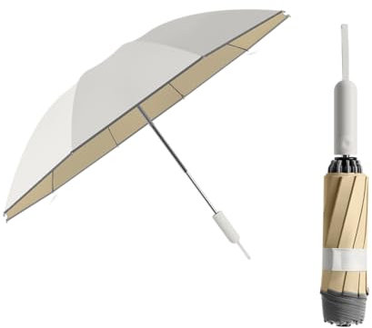 Sun Relief Design Handle Inverted Reverse Folding Umbrella Auto Open/Close,Outdoor Rain/Sun/99 UV Protection/UPF 50 Blocker Compact Windproof/Waterproof,Portable Golf Parasol Stylish and Colorful