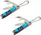 Dhanishka Bell Nail Clippers for Adults, Stainless Steel Folding Blade with Handle (Pack of 2)