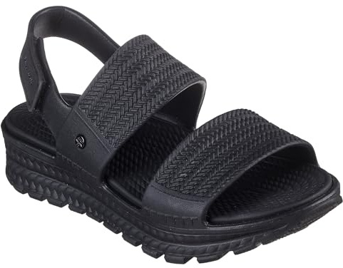 Skechers Damen Foamies Arch Fit Footsteps Sunny Days Sandals For Women, Black, 36 EU