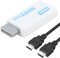 Gments Wii to HDMI Adapter Wii HDMI Converter Supports 1080P/720P with 3ft HD-MI Cable 3.5mm Audio HD Video Output Jack Adaptor High Speed WII Accessories Compatible with WII Display Modes Smart TV