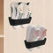 Domemit Wall Mounted Shoes Rack, Motorhome Shoe Holder, Wall Shoe Rack Shoe Hooks Self Adhesive or Drilling 2 Ways Installation, Caravan Accessories Essentials Gadgets, Door Shoe Hangers - 2Pack