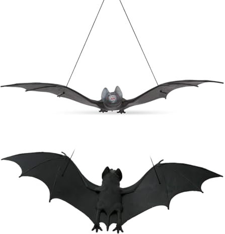 🦇 Gruselige Halloween-Deko-Fledermaus – Beweglich und Aufhängefertig