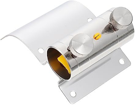 VANZACK Angelschirmhalter aus Edelstahl, Klappbar, Geteilt, Silber