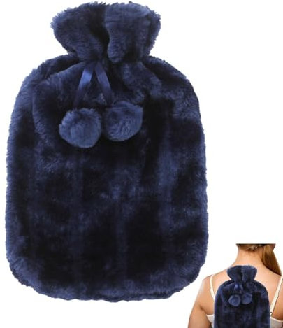 Isolierter Wärmflaschenbezug aus Kunstfell, 2 Liter, Wärmflaschentuch hilft bei der Entlastung