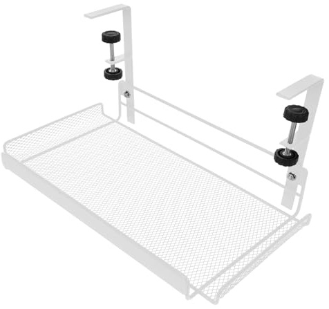 Angoily Unter Dem Tisch Aufbewahrungskorb Metall Organizer Hängekorb Für Büro Schreibtisch Und Zuhause 14X8X7 Zoll Praktischer Stauraum Für Dokumente Und Kleine Gegenstände