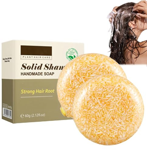 2 Stück Ginger Hair Regrowth Shampoo Bar, Ingwer Shampoo Seife, Ginger Shampoo Bar, Haarwuchs Shampoo Bar,Anti-Haarausfall Shampoo Seife,Solid Shampoo Bar soap (6)
