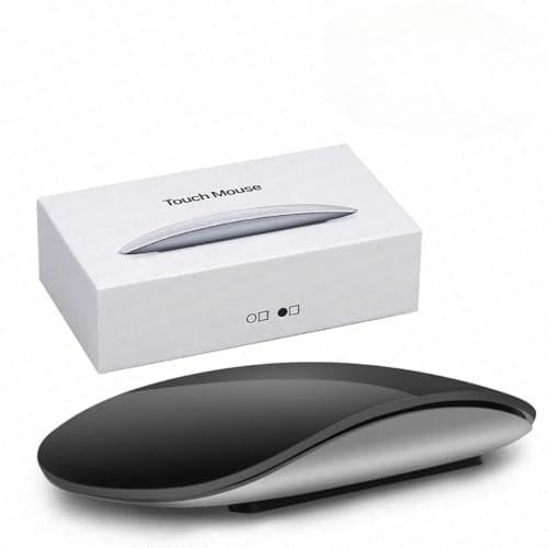 CHNNO1 Computer Original Wireless Bluetooth Touch Magic Mouse Mini Laptop Tablet PC Gaming Ergonomico Mouse(BLACK)