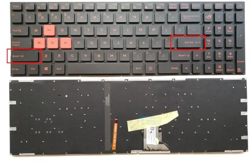 XINDIKBHUB Teclado retroiluminado de EE. UU. para portátil Asus Rog GL502 GL502V GL502VM GL502VT GL502VY GL502VS 0KNB0-662PLA00, diseño de EE. UU