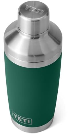 YETI Rambler Cocktail Shaker, Stainless Steel, Vacuum Insulated, Black Forest Green, 20 oz (591 ml)