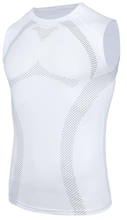 AMZSPORT Herren Kompressionsshirt Sports Tank Top Ärmelloses Funktionsshirt Laufshirt
