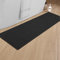 Badezimmerteppich 43 x 150 cm rutschfeste Badematte mit Gummi Rückseite Badteppich rutschfest waschbar Badvorleger Bad Teppich Badezimmer Duschvorleger Schwarz