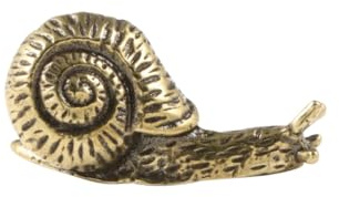 Türknäufe aus Messing, Schneckenform, Einloch-Möbelbeschläge, reines Kupfer, für Kommoden, Schubladen, Schränke, Küche, Kleiderschrank, Tür, Zuggriff (Stil 2)