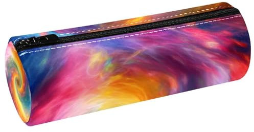 EJFICAHG Stiftetasche Wirbel Regenbogen Tie-Dye-Druck Federmäppchen Schreibwarenetui Stifteetui Kosmetiktasche Kosmetiktasche Kosmetiktasche