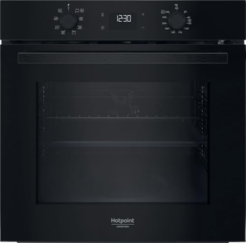 Hotpoint - HAO475PB Four Encastrable Pyrolyse 71L - Multifonction, Nettoyage Pyrolytique et Hydrolytique - Fonctions Automatiques - Classe Énergétique A++ - Noir