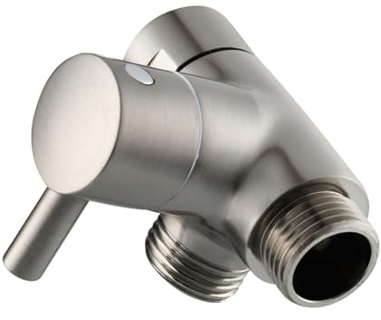 Tofficu Way Shower Arm Diverter Valve for Faucet with Thread Adapter Copper Bathroom Splitter for Handheld Shower Head and Hose Easy Installation