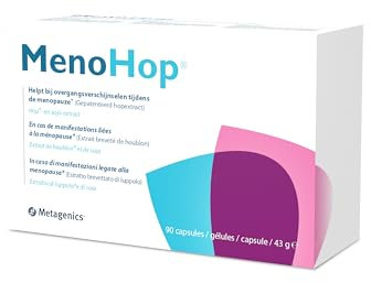 MenoHop - Integratore per la Menopausa - Efficace per i Disagi sia a Breve che a Lungo Termine - 90 Capsule