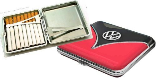 VW Samba Bus 18er Zigarettenetui VOLKSWAGEN ovp Schwarz-Rot