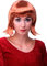 WIG ME UP - PW0114-P130 Sexy Party Perücke Bob Disco Kurz & Frech Go-Go Party Burlesque Kupferrot Kupferblond