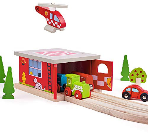 Bigjigs Rail Stazione dei Pompieri (?Treno capannone)