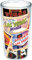 Tervis Las Vegas Collage Wrap 16oz Tumbler with No Lid, Clear