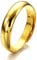 FJYOURIA Men's Women's High Polish Copper Gold Plated Adjustable Size Smooth Open Thumb Finger Ring