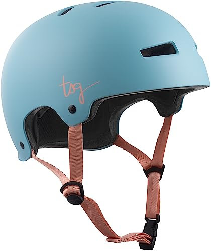 TSG Damen Evolution WMN Solid Color Helm, Satin Porcelain Blue, S/M
